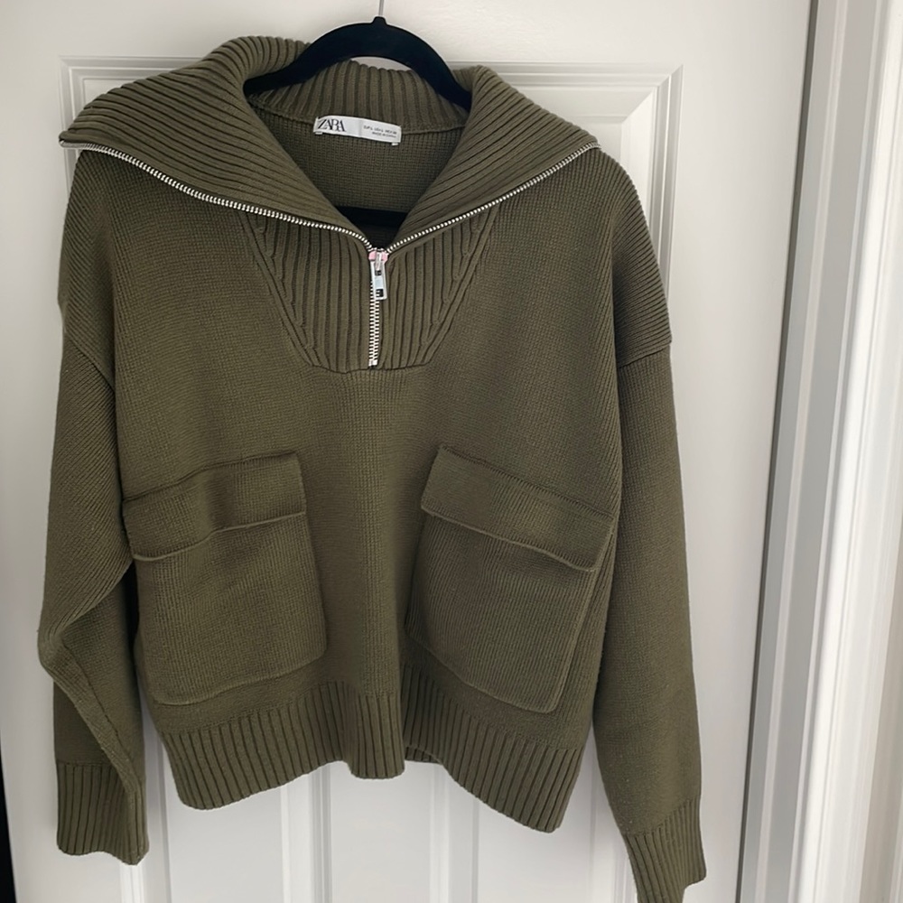 Zara Quarter-Zip Sweater